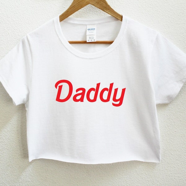 Daddy Graphic Print Women's Crop Shirt S-3Xl