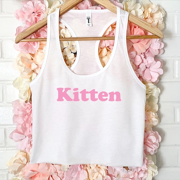 Kitten Women's Crop Tank XS-2Xl