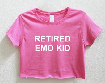 Emo Crop Shirt Etsy Emo Crop Shirt Etsy