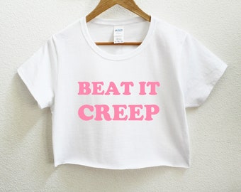 Beat It Creep Chemise de culture pour femmes