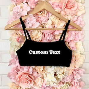 Custom Text Bralette XS-2Xl