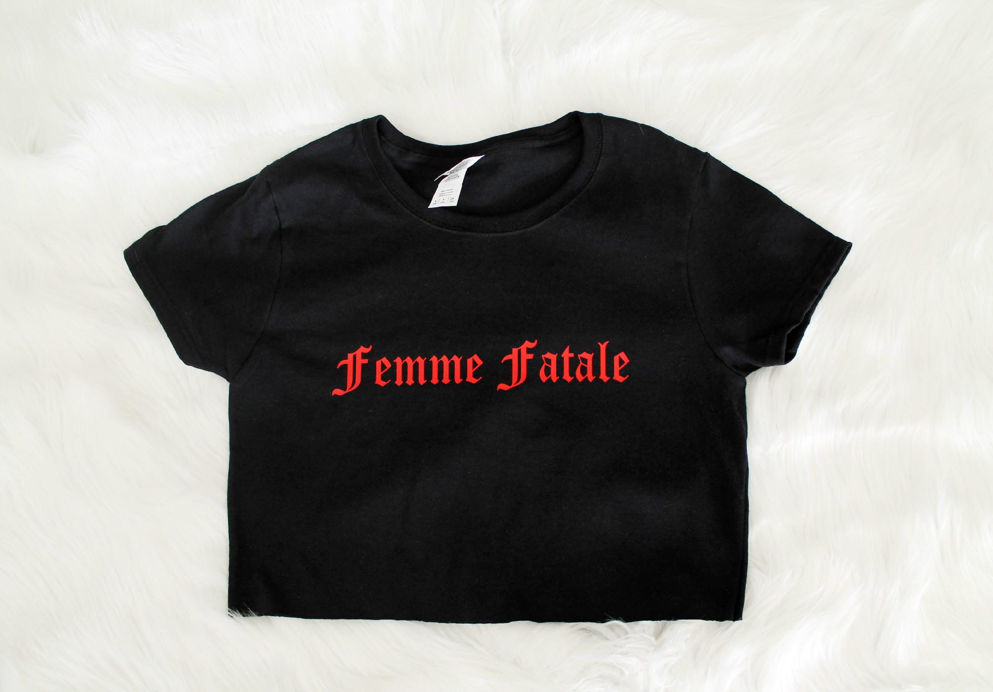 Femme Fatale Graphic Print Women s Crop Shirt S M L Xl Xxl 3xl Etsy Australia