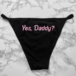 Yes, Daddy? back printed Women&#39;s Bikini Underwear S-2XL