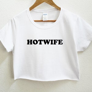 Hotwife Women&#39;s Crop Shirt S-3XL