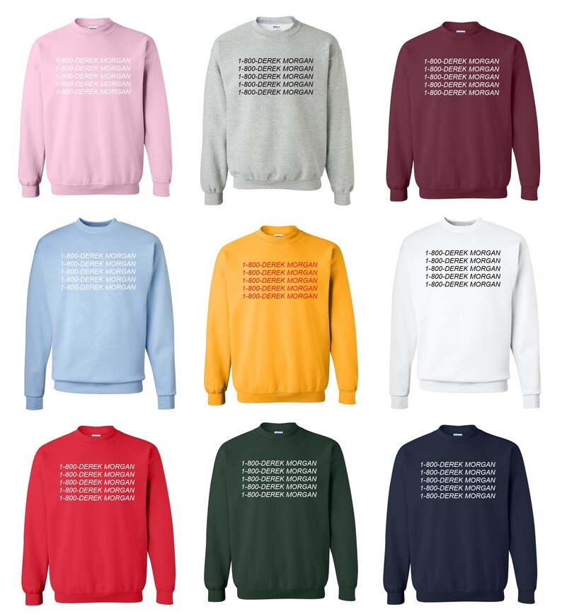 1-800 Derek Morgan Unisex Sweatshirt image 2