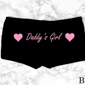 Daddy's Girl Damshorts med tryck baktill, S-2XL