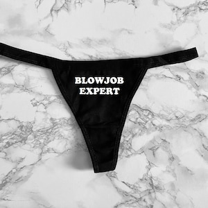 Blowjob Expert Women&#39;s Thong XS-XL