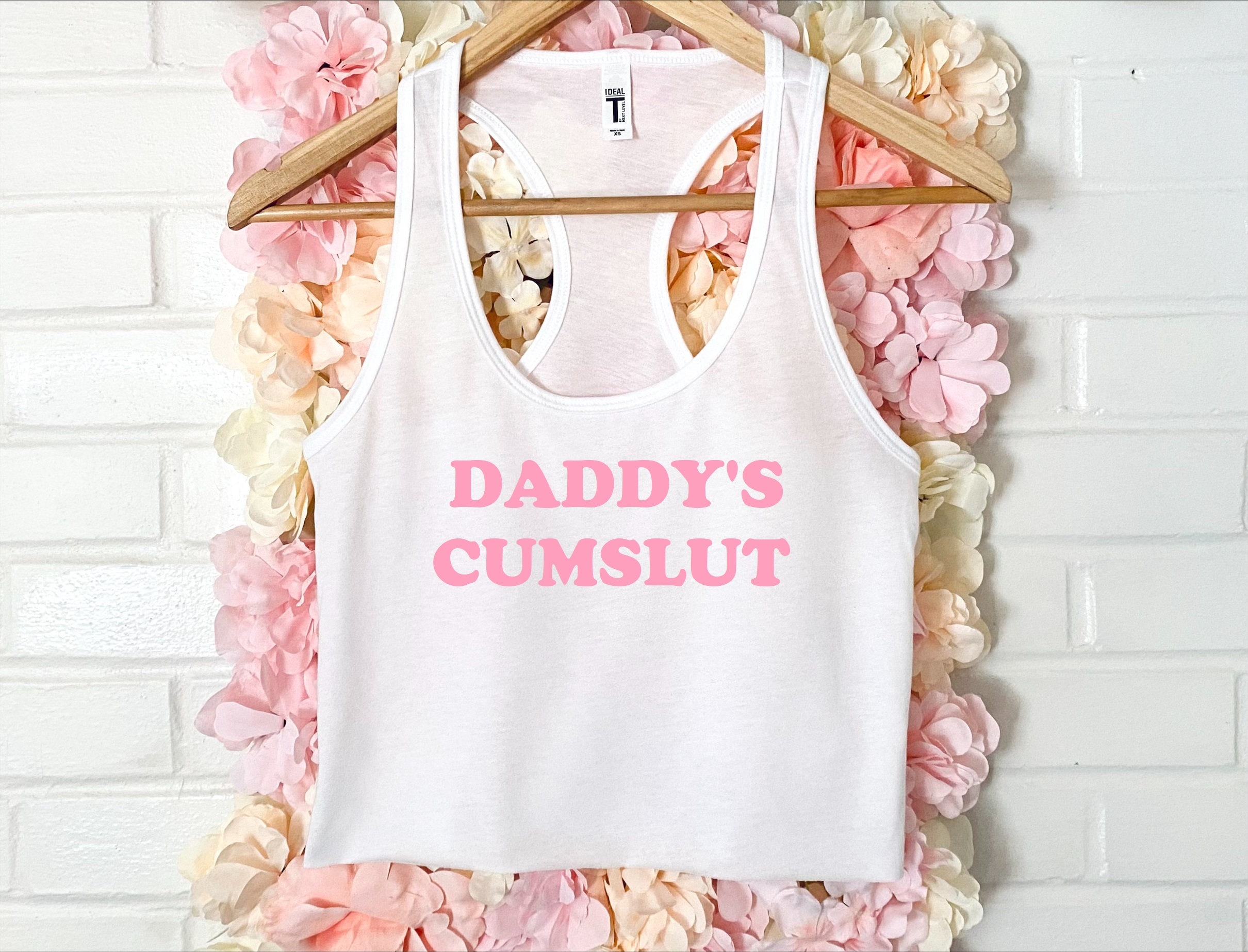 Daddy's Cumslut Women's Crop Tank Xs-2xl - Etsy