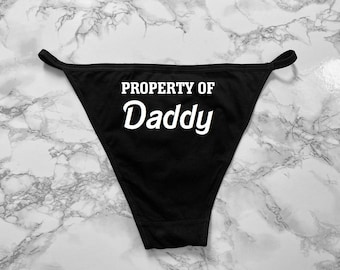 Property of Daddy back printed Women&#39;s Bikini Underwear S-2XL