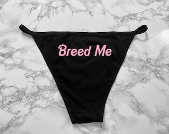 Breed Me back printed Women&#39;s Bikini Underwear S-2XL