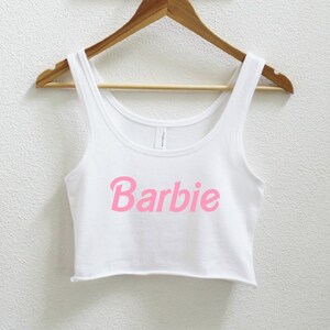 barbie crop sweatshirt
