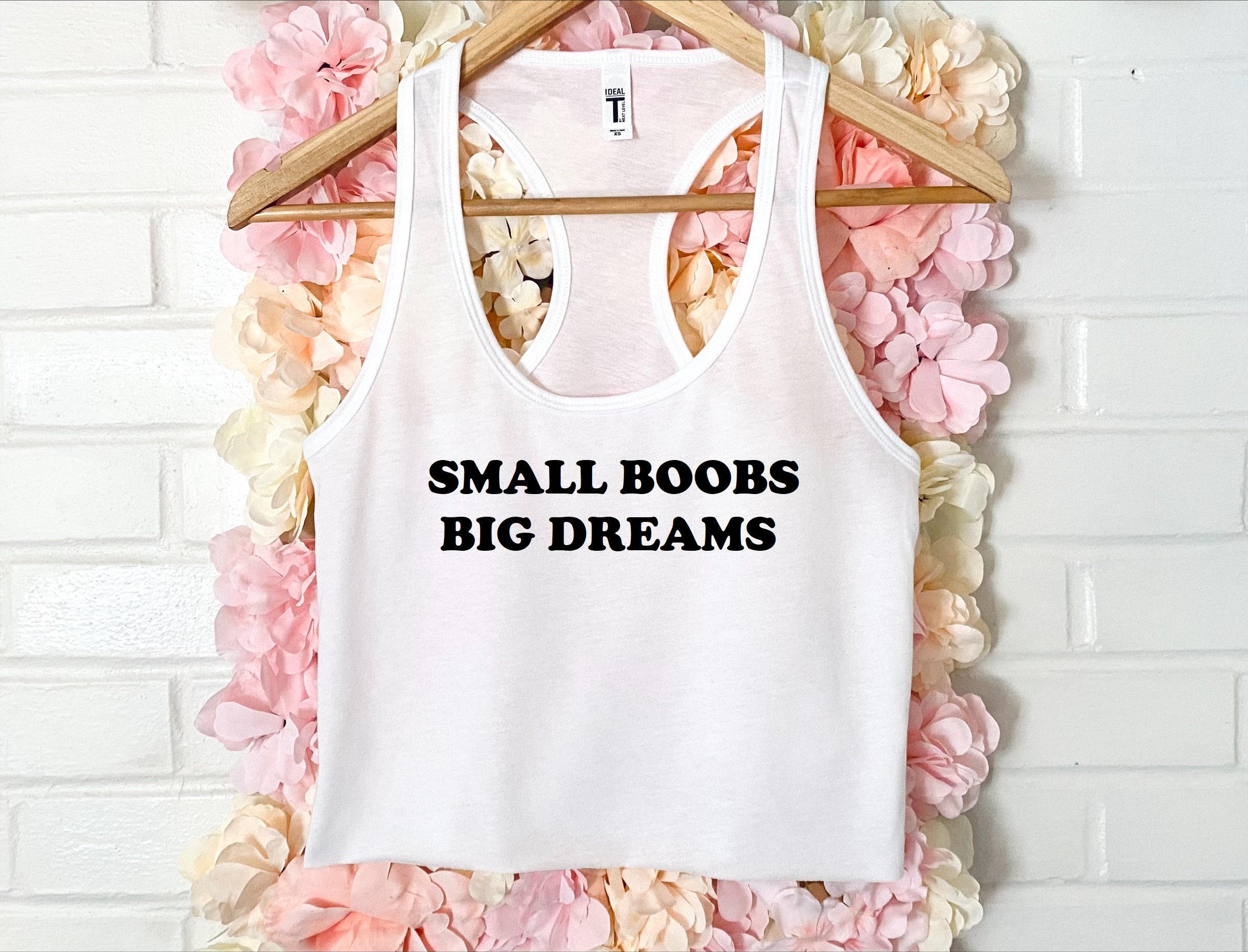 small tits big heart <3 baby tee – Hoes For Clothes