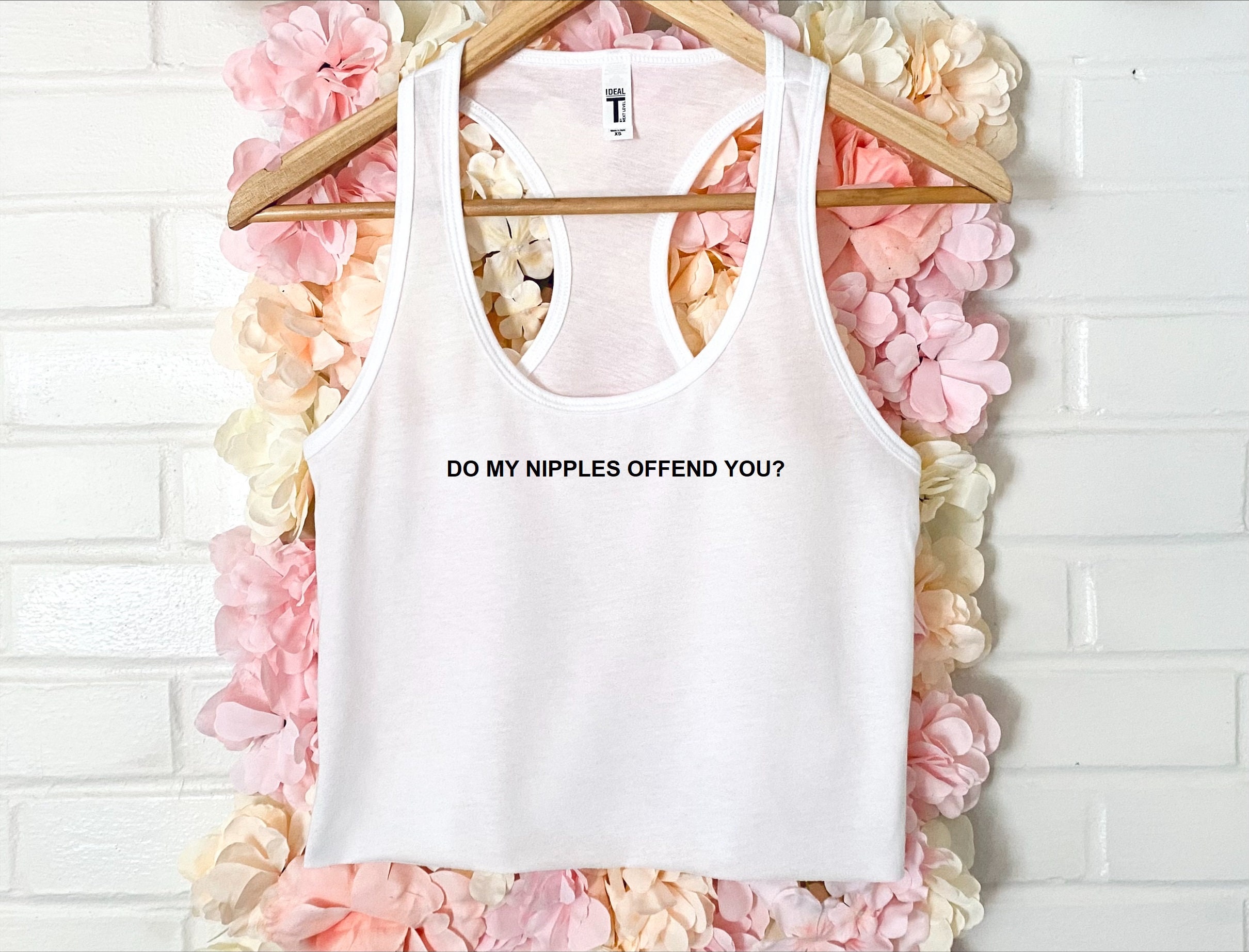 Do My Nipples Offend You Womens Crop Tank Xs-2xl