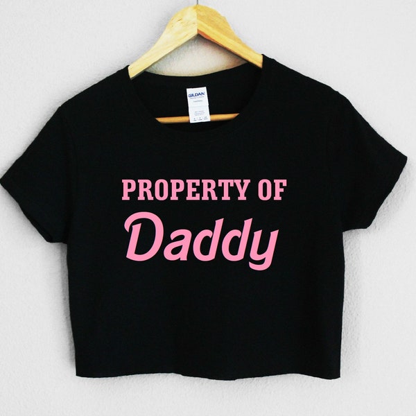 Property Of Daddy Women's Crop Shirt