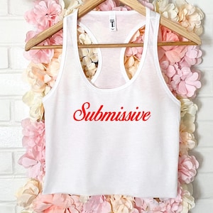 Submissive Women&#39;s Crop Tank XS-2Xl