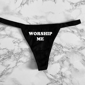 Worship Me Women&#39;s Thong Underwear XS-XL