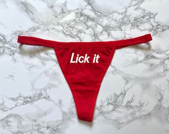 Lick it Women's Thong Underwear XS-XL