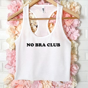 No Bra Club Vest Top - Funny Novelty - Womens — SmartyPants-UK