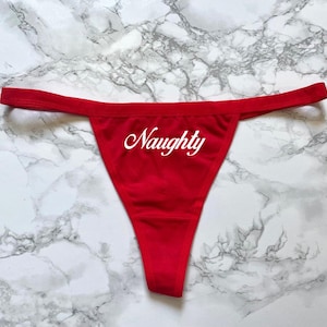 Naughty Women&#39;s Thong Underwear XS-XL