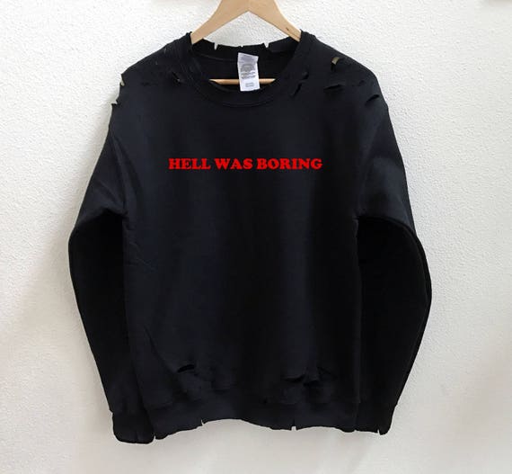 distressed sweatshirt