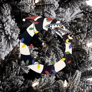 Santa Sandworm Beetlejuce Christmas Ornament