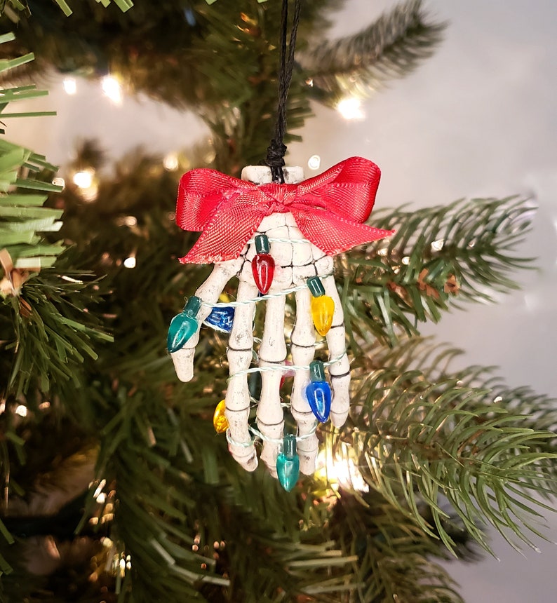 Skeleton Christmas Lights Funny Horror Creepy Scary Christmas image 1