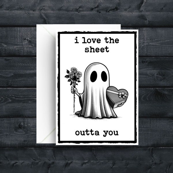 Spooky Funny Love Valentine’s Day Anniversary Halloween Card
