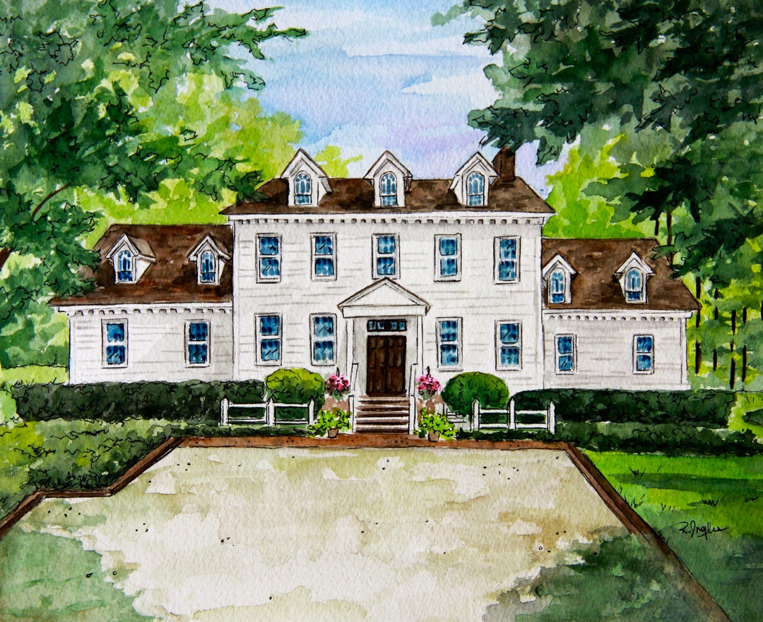 Christmas Gift of Custom Watercolor Painting, Home Painting for ...