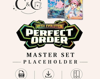 Zestaw zastępczy Perfect Order Master | Wydrukowany segregator zastępczy w formacie PDF | Organizator kolekcji TCG | Natychmiastowe pobranie