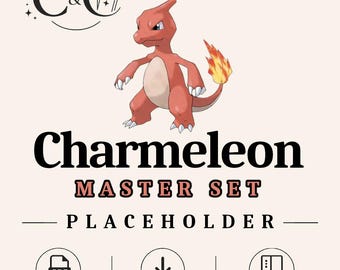 0005 Zestaw Chameleon Master – element zastępczy | Wydrukowany element zastępczy segregatora w formacie PDF | Organizator kolekcji TCG | Natychmiastowe pobranie