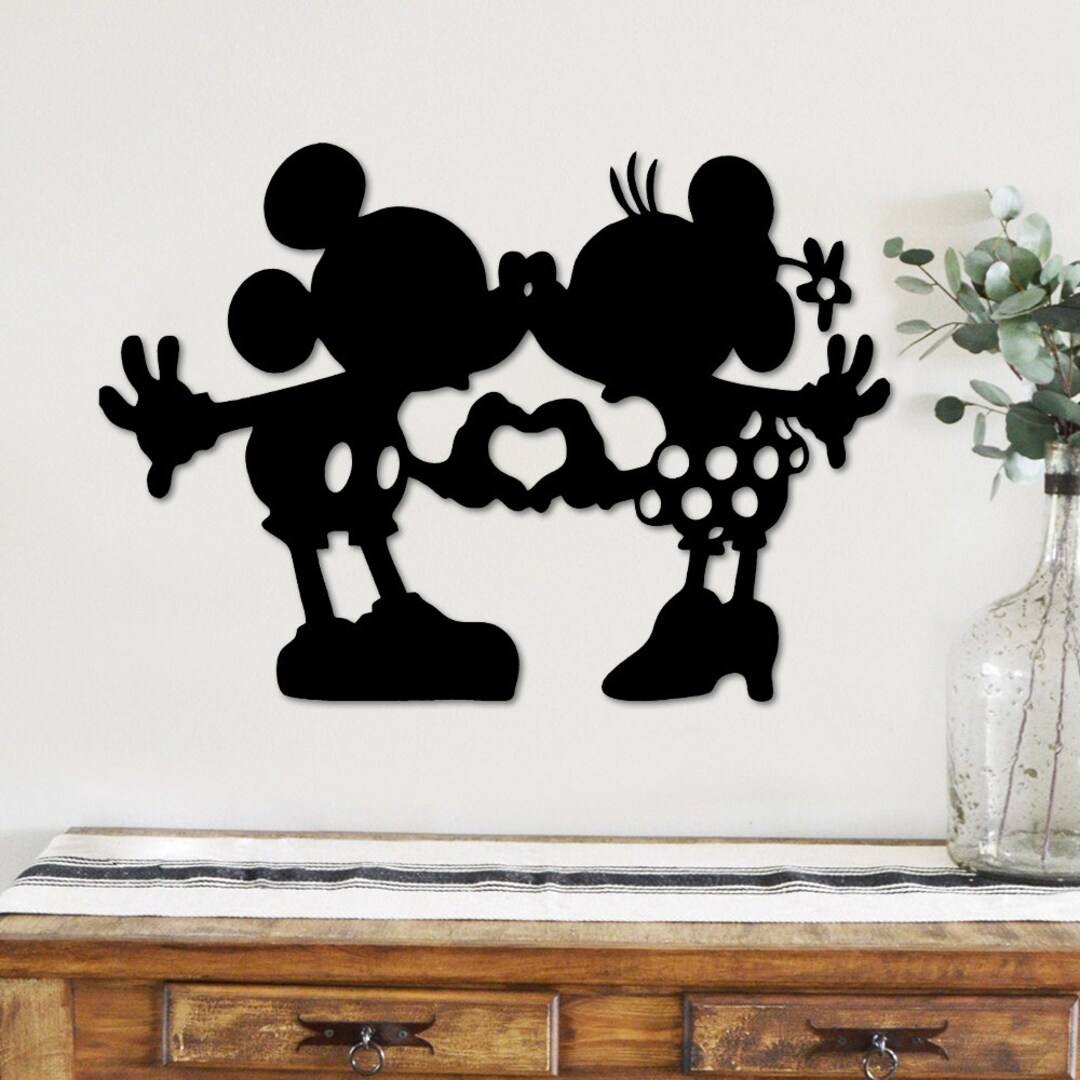 Mickey Mouse Love Metal Wall Art Mickey Mouse Wall Art Wall - Etsy