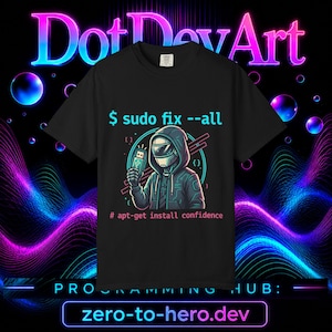 Hacker Skeleton Linux T-shirt, sudo fix --all programmeerhumor T-shirt