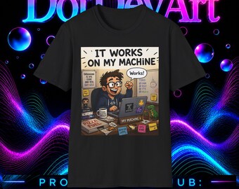 Camiseta "En mi máquina funciona" / Camiseta con humor para programadores y desarrolladores