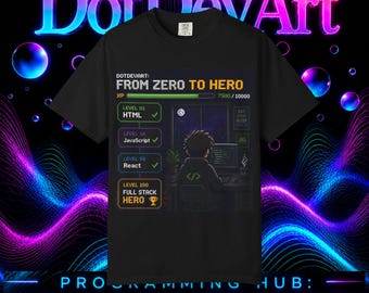Från noll till hjälte kodningsfärdigheter T-shirt | Programmeringsnivå upp