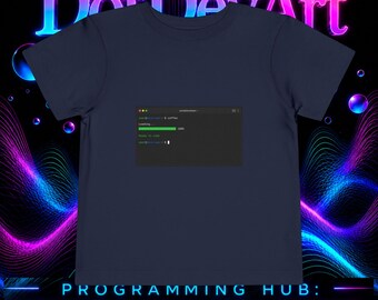Code Editor Console Graphic Toddler Tee | Programming Terminal Lines