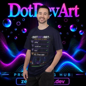 Full-Stack-Hero-T-Shirt | HTML-JavaScript-React-Checkliste Bild 10