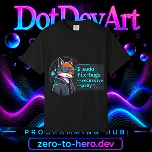 Consolecommando's op stof: ontwikkelaars-T-shirts