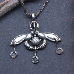 Bees, pendant 925 silver, Minoan replica, vintage, antique, Greece, lucky charm, Viking, LARP, Middle Ages, antique