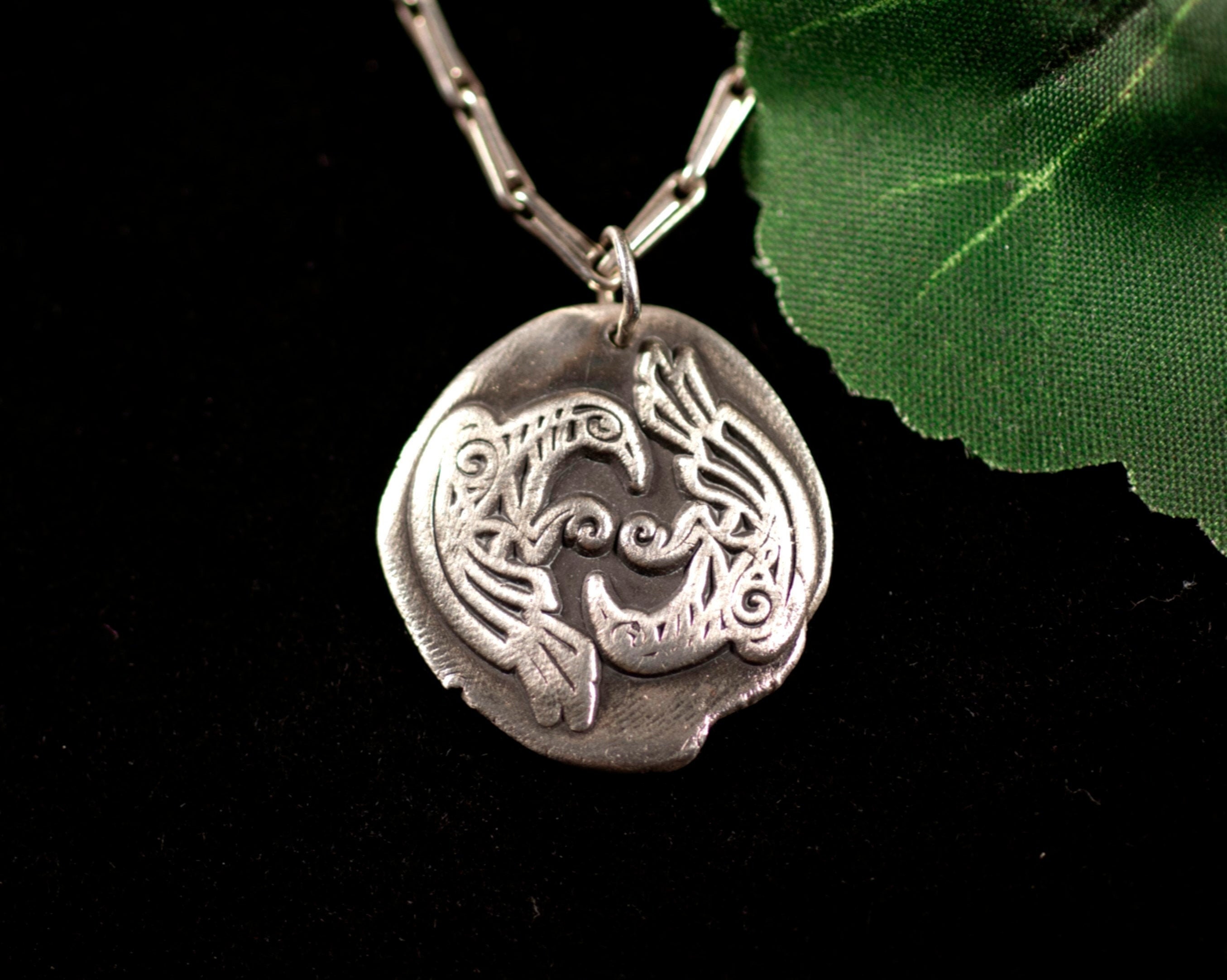 Hugin & Munin Mit Runen Schmuck Anhänger "MATS" Aus 925 Sterling Silb