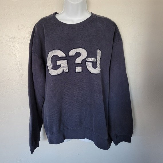 Guess Jeans Vintage Navy Blue Pullover 