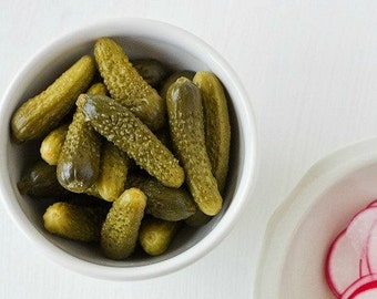 Cornichons, Parisian Pickling Cucumbers, 10 organic seeds, tasty French heirloom, baby gherkins, miniature cukes, 50 days, sweet and crunchy