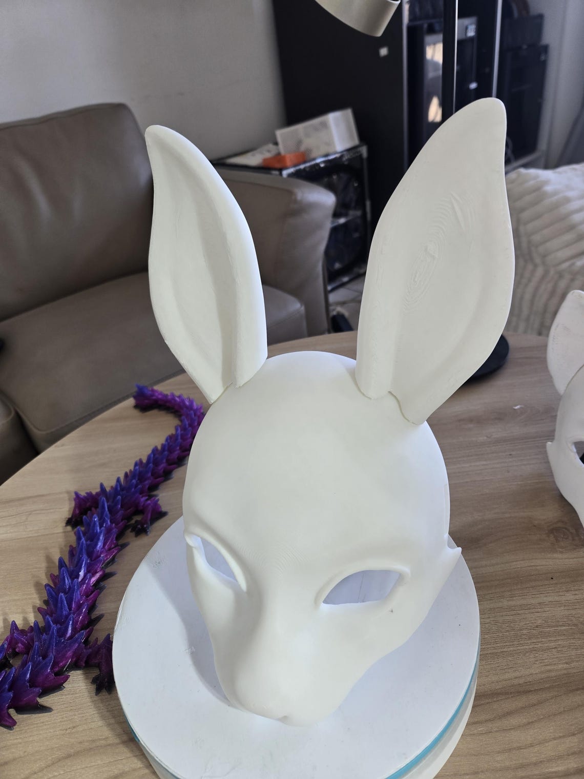 DIY White Rabbit Therian Mask – Customizable Base – Quadrobics 3D ...