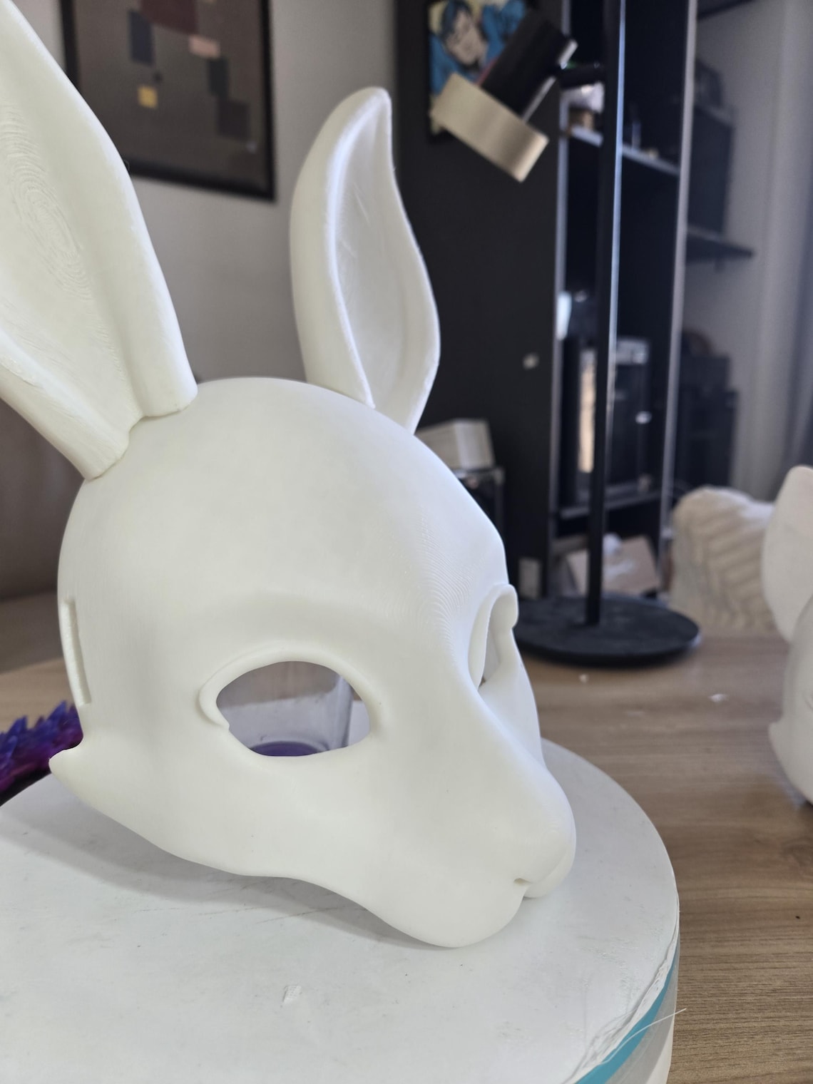 DIY White Rabbit Therian Mask – Customizable Base – Quadrobics 3D ...