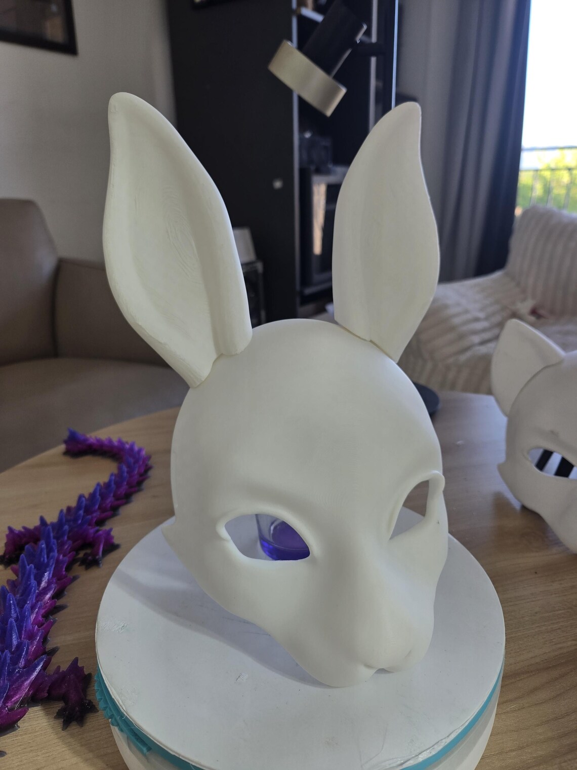 DIY White Rabbit Therian Mask – Customizable Base – Quadrobics 3D ...