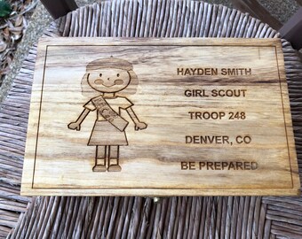 Scout Girl Memory Box