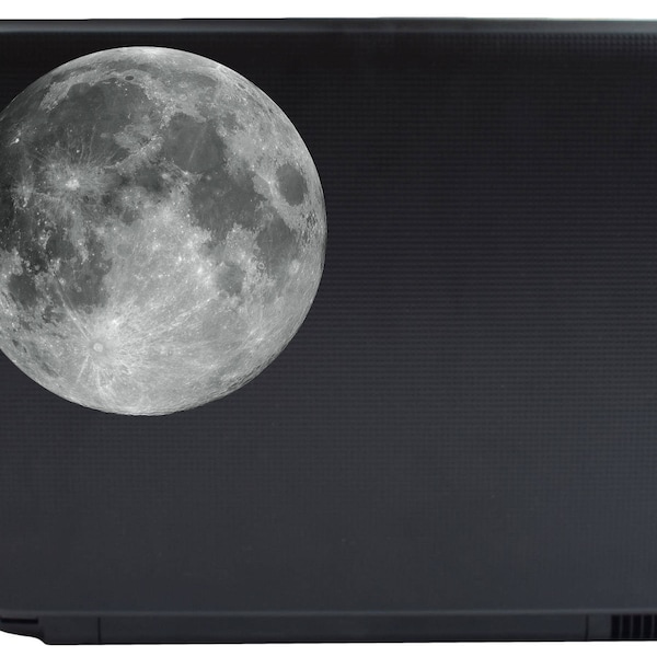 Full Moon Vinyl Laptop Decal | yeti macbook car window iphone tablet lunar sticker vinyl decal night sky astronomy moon phases