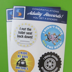 Adulting Reward Stickers for Grown Ups 