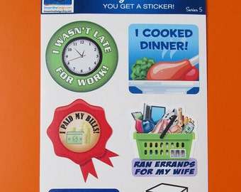 Funny Adult Reward Stickers:  Gag Gift