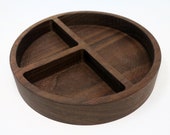 Walnut Tray desk organizer memory box jewelry tray trinket box natural valet tray round tray office organizer fathers day gifts for him