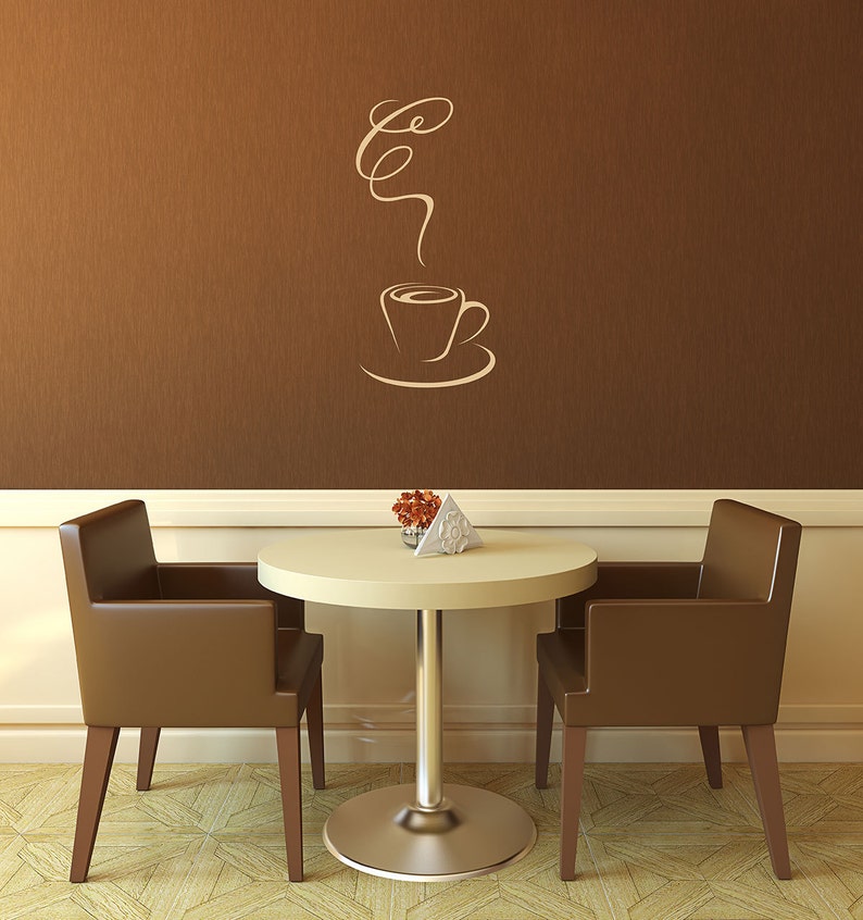coffee wall decal coffee shop coffee lover kitchen wall | etsy
